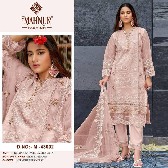 Mahnur Vol 43 Organza Pakistani Suits Wholesale Clothing Suppliers In India
